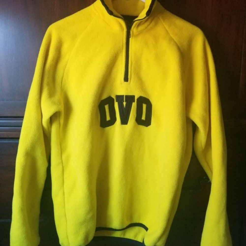 Drake OVO Polartec Yellow Varsity Half-zip Pullove